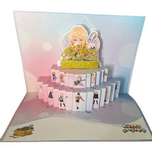 2-Taylor Swift Happy Birthday Card Swiftie Gift Eras Tour Pop Up 2 Card Set